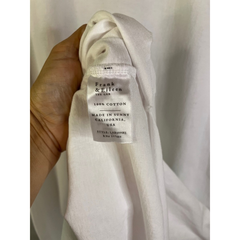 Frank & Eileen Cory Vintage Muscle Tee Maxi Dress Raw Edge Hem White Sz XL - Picture 9 of 10